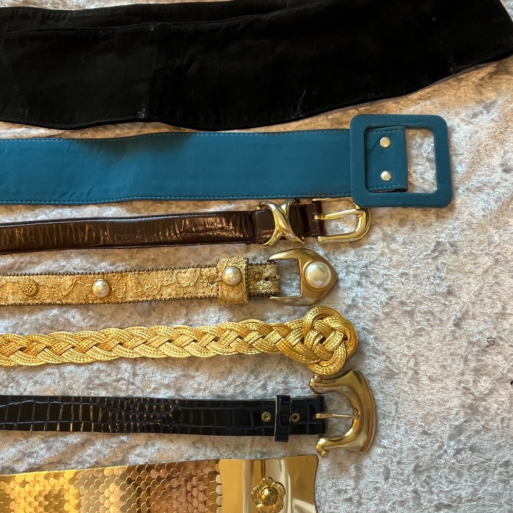 Huge Vintage Belt Lot